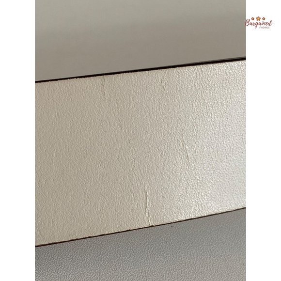 Authentic Gucci Vintage Cream Leather Gold G Logo Buckle Belt Size 95/38 - Picture 13 of 14